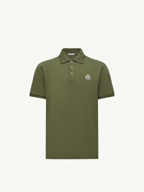 Logo Patch Cotton Piquet Polo Shirt