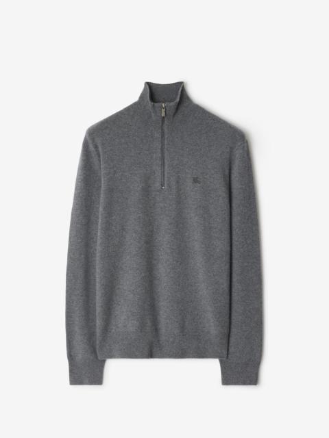 Cashmere Blend Half-zip Sweater