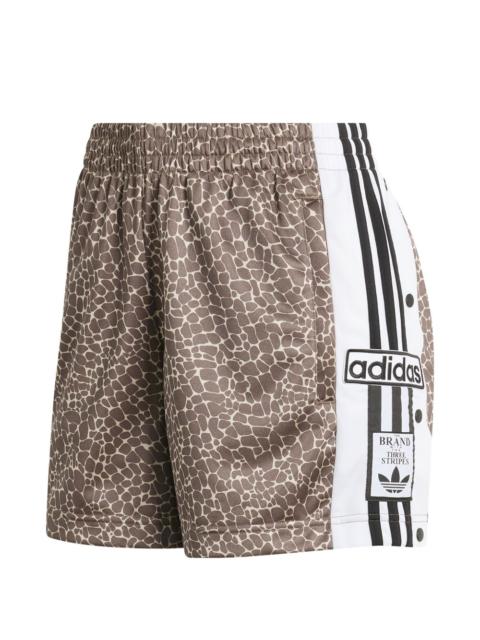 AOP striped shorts