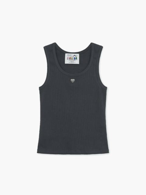 Heart Pendant Sleeveless T-Shirt
