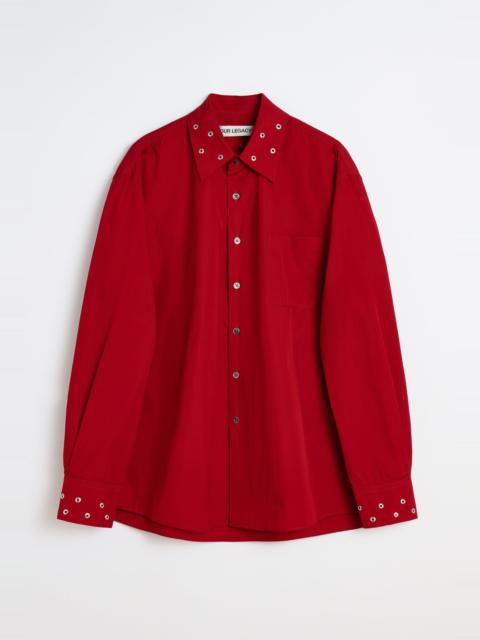 Above Shirt Lipstick Red Super Poplin