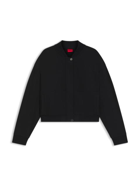 PUNTO MILANO JERSEY JACKET WITH CONCEALED CLOSURE