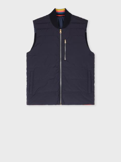 Navy Hybrid Down Gilet