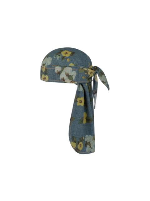 Denim Tears Cotton Fleur De-Lis Denim Durag Multicolor