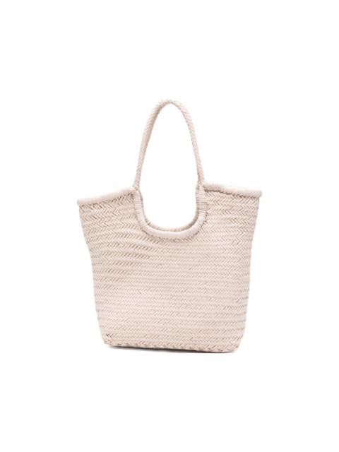 woven braided tote bag