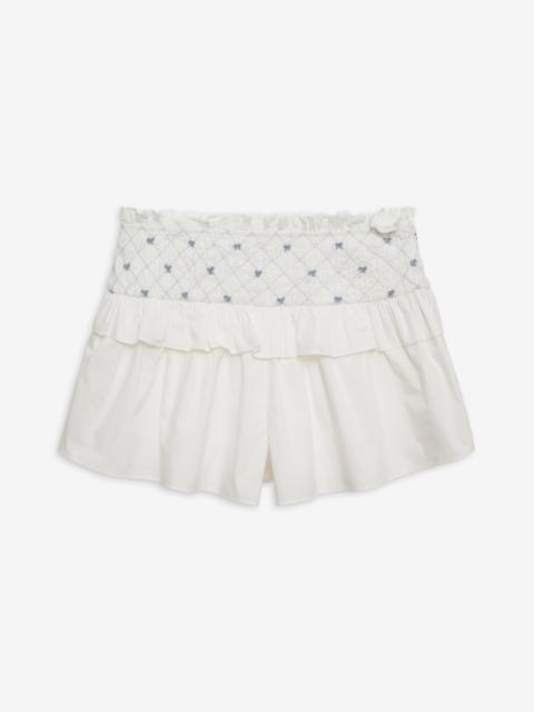 Birdie Bow Smocked Short