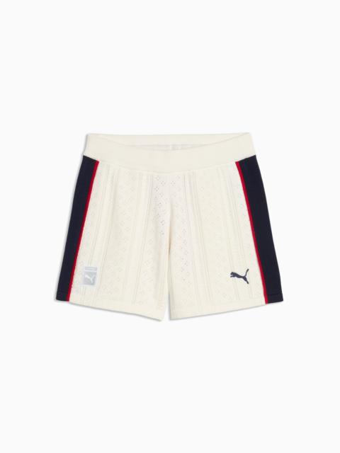 PUMA x MADHAPPY Women's Pointelle Knitted Shorts