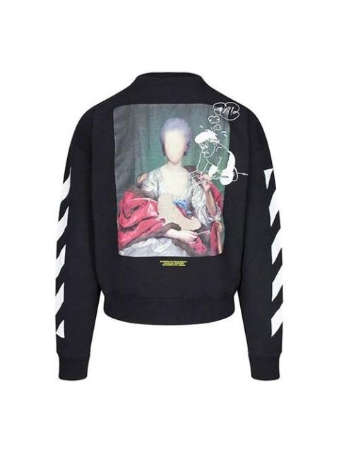 Off-White C/O Virgil Abloh Men'S Black Diag Mariana De Silva Over Sweatshirt OMBA035E19E300051088