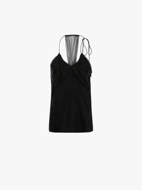 Gathered Cami Top In Black