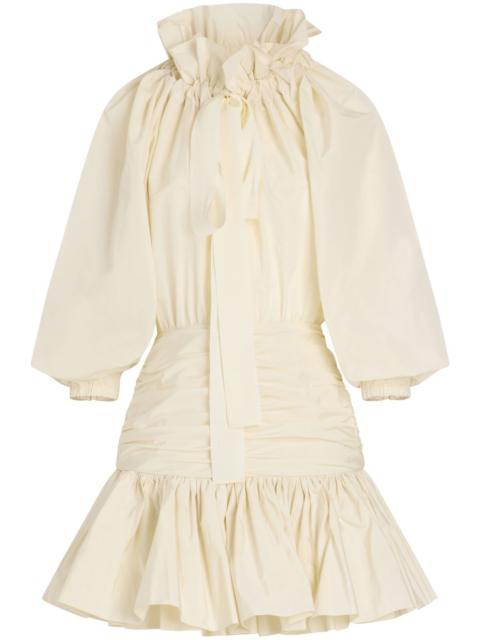 Volume sleeve mini dress