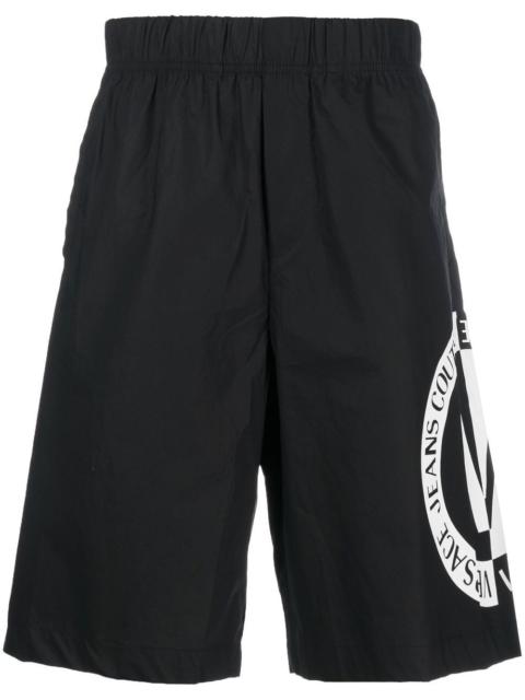 logo-print shorts