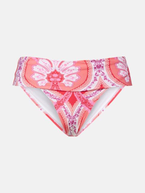 Brussels printed bikini bottom