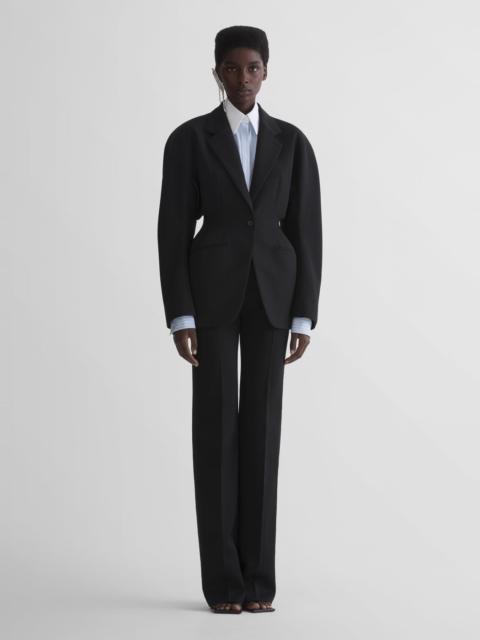 black low waist tuxedo pants