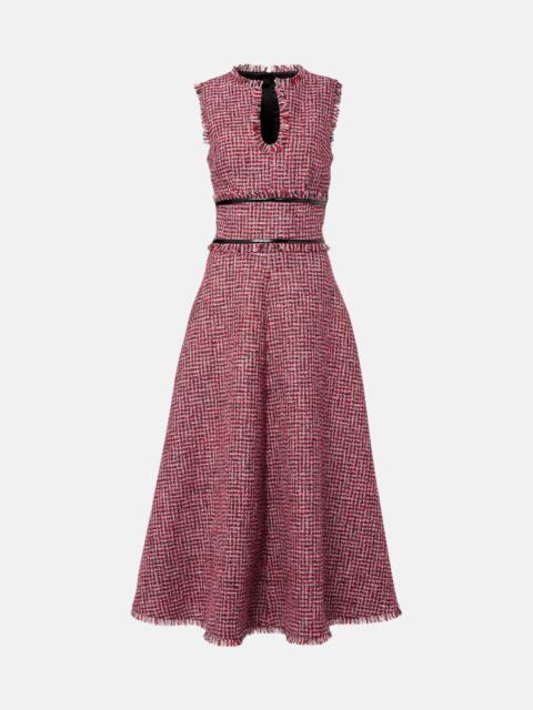 Dorothy tweed midi dress