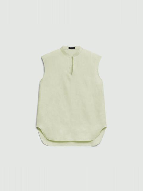 Boxy Tunic Top in Relaxed Linen