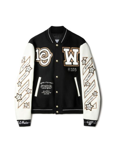 Off-white™️logic Varsity Jacket