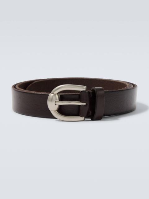 Leather belt