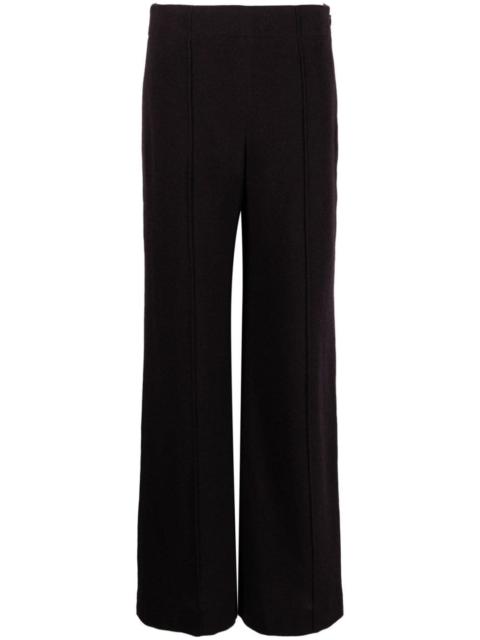 wide-leg tailored trousers