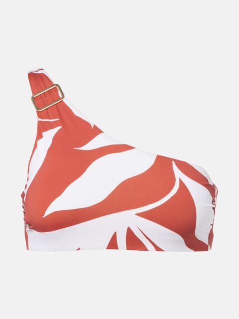 Argenta printed one-shoulder bikini top