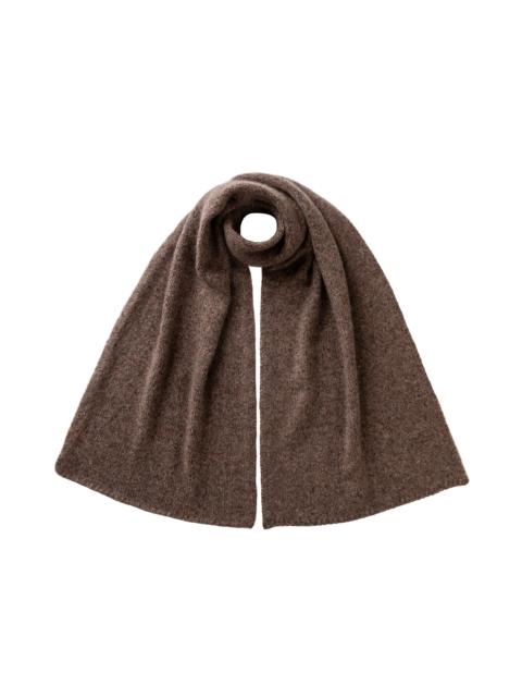 Cashmere Bouclé Brown Scarf