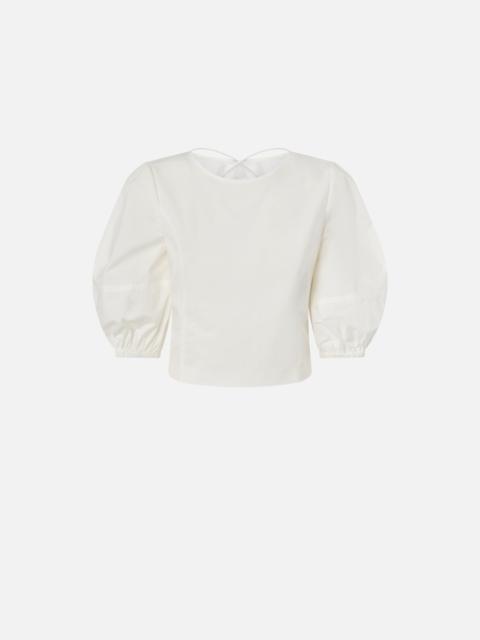 CROPPED BACKLESS BLOUSE