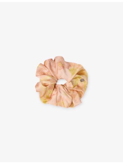 Floral-Print Woven Scrunchie