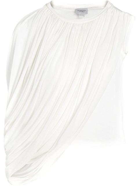 draped-detail blouse
