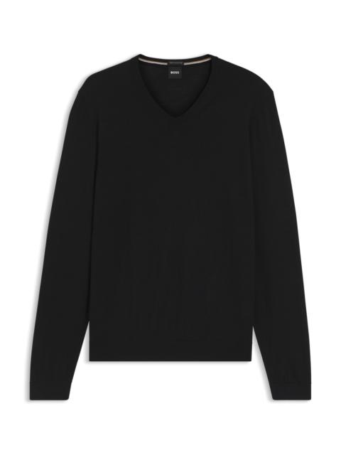 V-NECK SWEATER IN MERINO WOOL