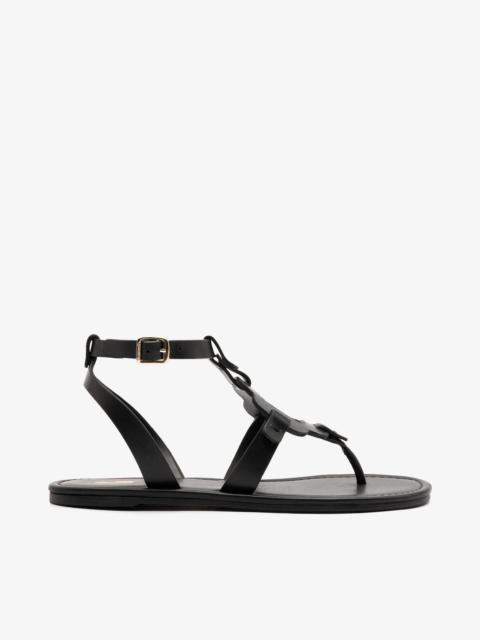 Margherita Sandal In Black Leather