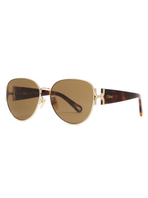 Chloe Round-frame Sunglasses