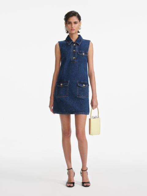 Denim Sleeveless Mini Dress