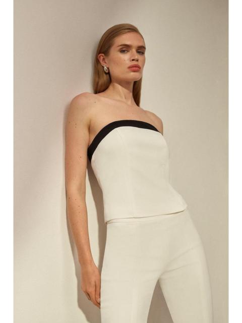 Compact Stretch Viscose Contrast Detail Bandeau