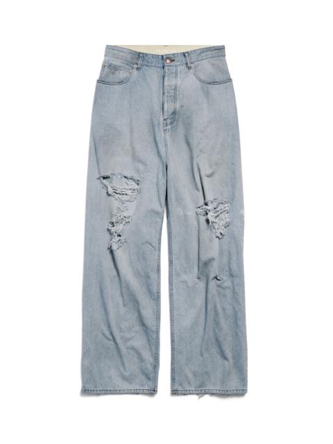 Women's Baggy Pants in Light Blue