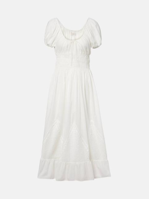 Sunniva cotton midi dress