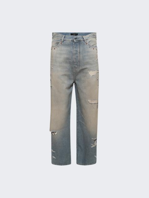 Bones Studded Baggy Jean Driftwood Blue