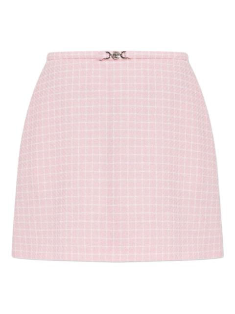check-pattern mini skirt