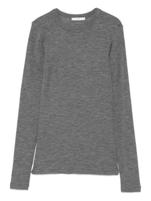 long-sleeved wool T-shirt