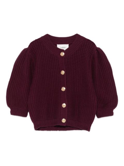 Garance puff-sleeve cardigan