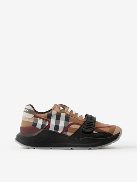 Check Cotton Sneakers