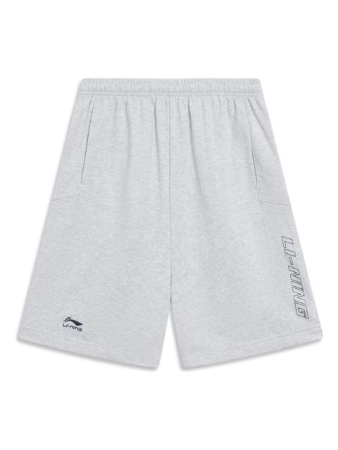 Li-Ning Graphic Straight Shorts 'Grey' AKST073-3