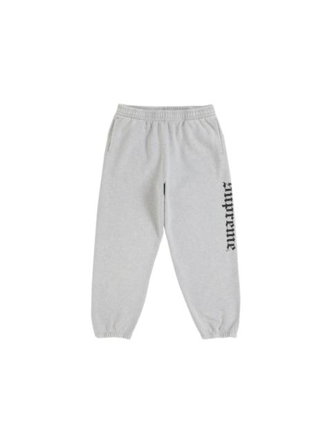 Supreme Washed Old English Sweatpant Heather Grey