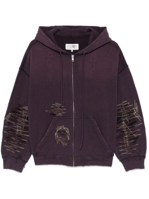 distressed hoodie