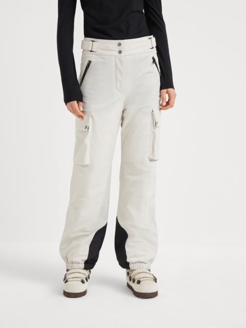 Bonded techno fabric mountain cargo trousers with Thermore® padding