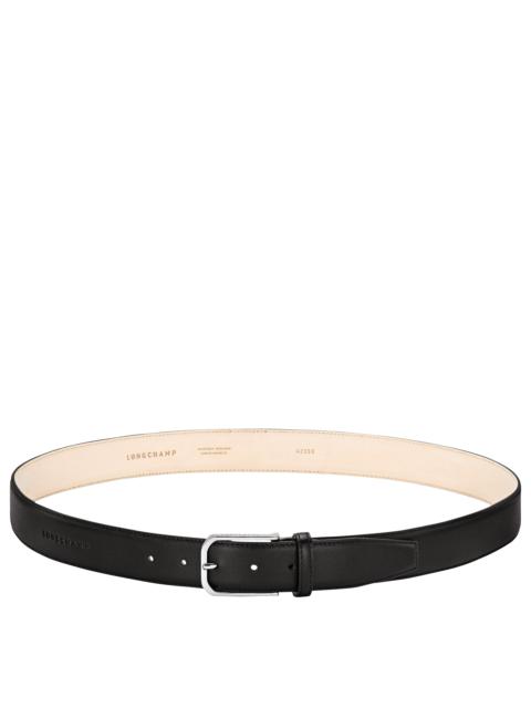 Longchamp Business Men's belt Black - Leather