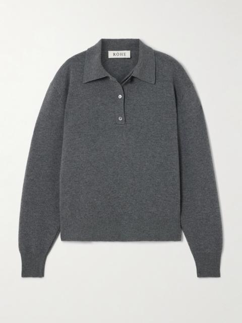 Wool And Cashmere-blend Polo Sweater