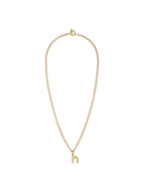 The Puffy Initial necklace