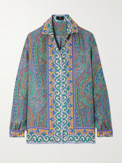 Printed Silk-twill Shirt