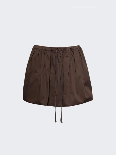 Volume Mini Skirt Java Brown