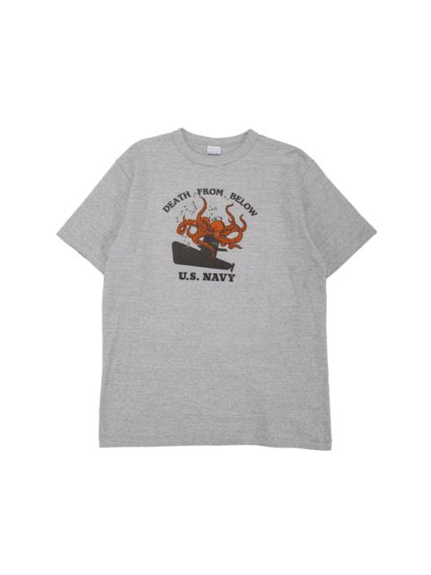 Lot. 4096 88/12 Heather Crew Neck T Death From Below Gray