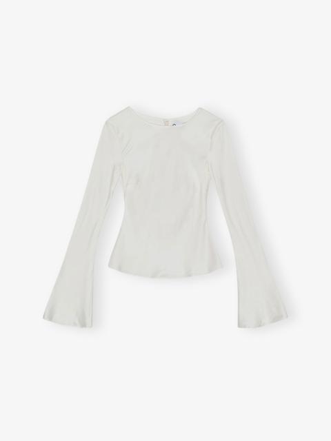 IVORY SATIN BLOUSE